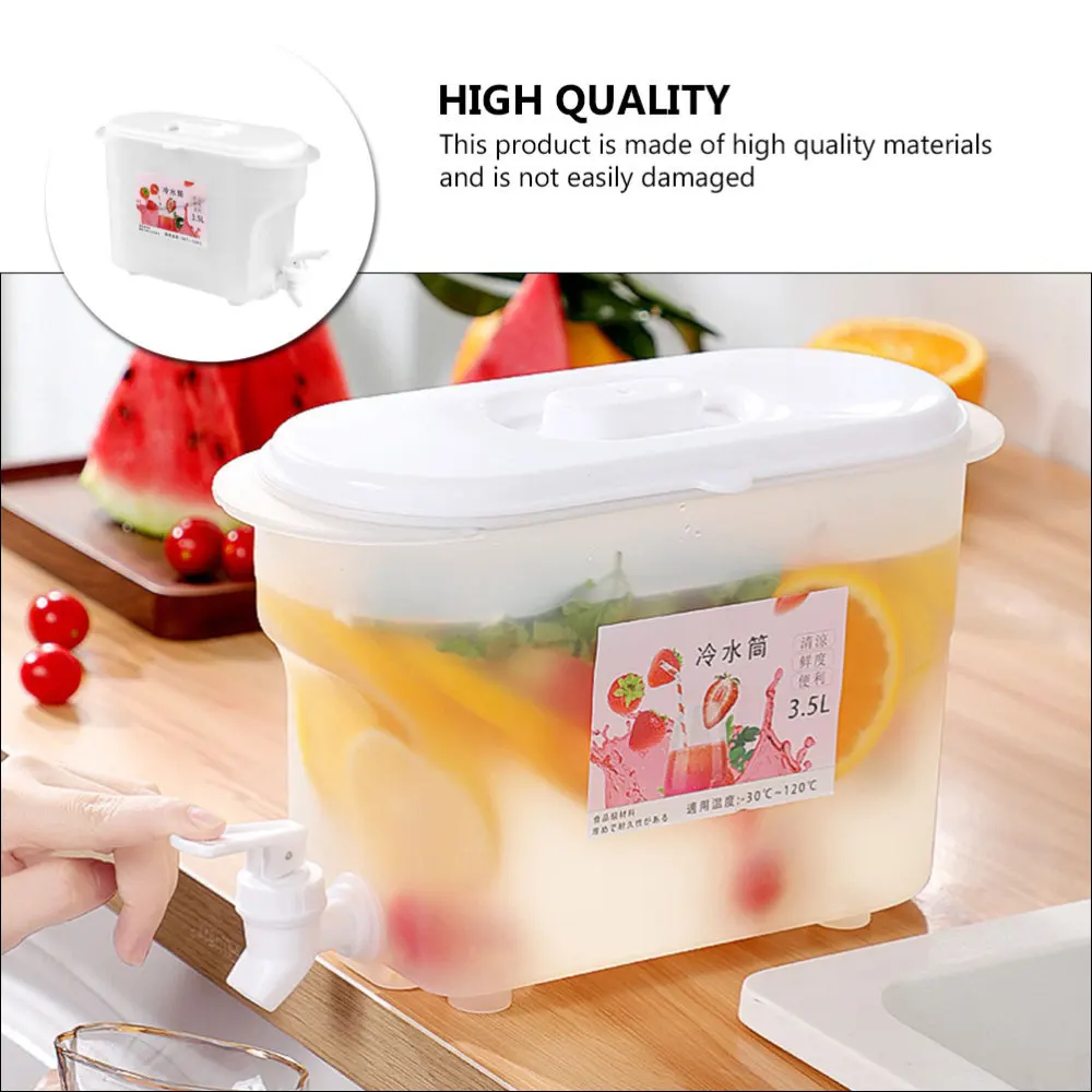 

1Pc Refrigerator Pitcher Home Heat-resistant Cold Water Kettle (White)