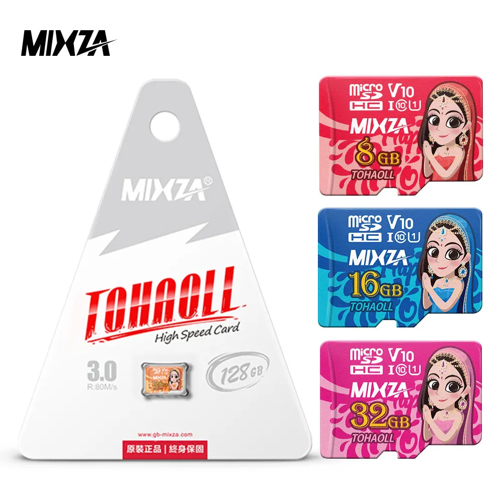 Карта памяти MIXZA Goddess, 256 ГБ, 128 ГБ, 64 ГБ, U3, 80 МБ/с./с, 32 ГБ, Micro sd карта, класс 1, класс 10, UHS-1, флеш-карта, память, Microsd, TF/sd карта