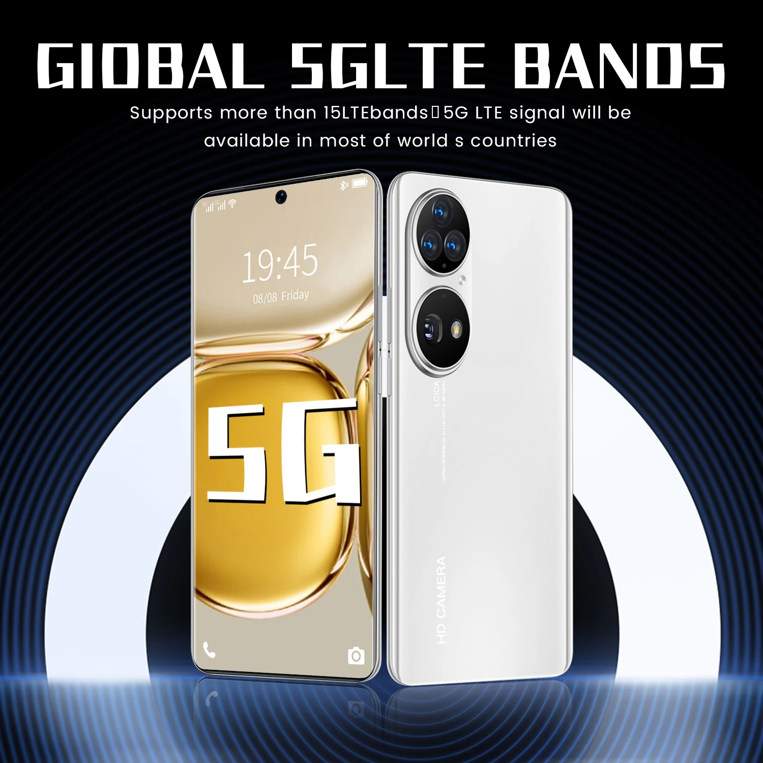 Оригинальный смартфон P90 Pro 16 ГБ ОЗУ 768 Гб ПЗУ 7 6 дюйма настоящий перфорированный HD