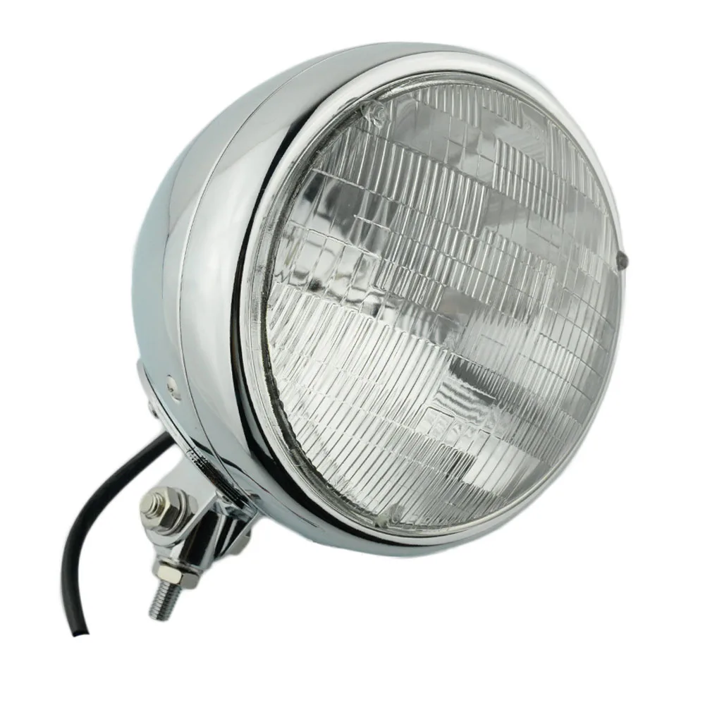 Винтажная фара с креплением снизу 7 дюймов Универсальный мотоциклетный