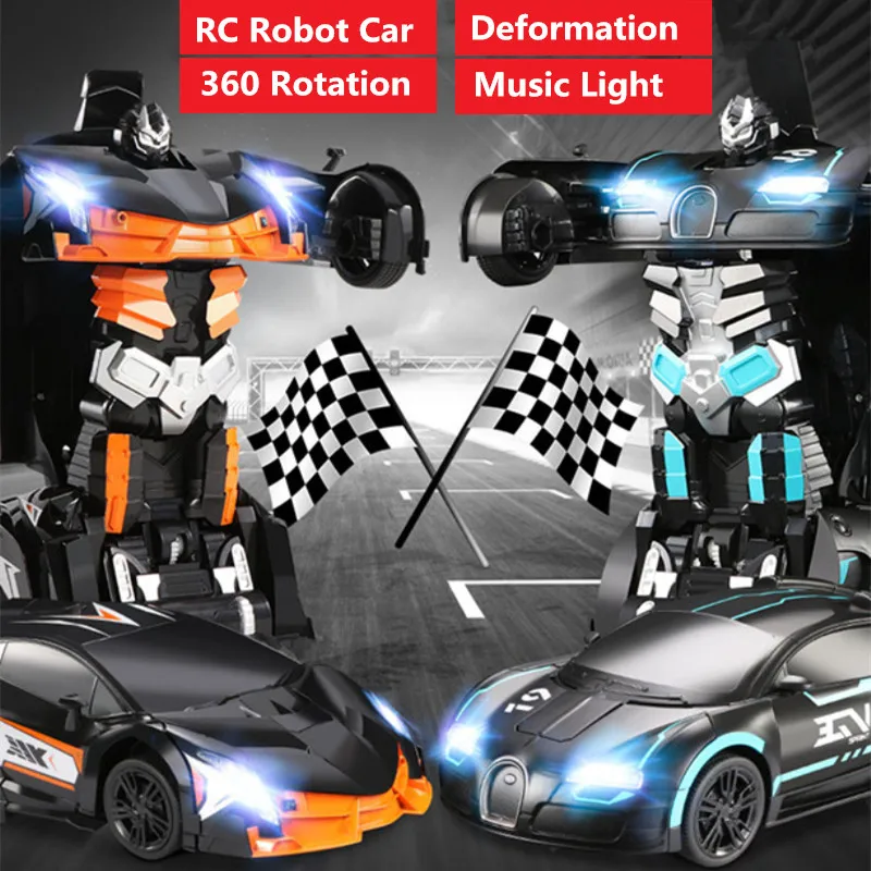 

Управление жестами RC робот-игрушка модель автомобиля вращение на 360 градусов деформация робот-автомобиль с музыкальным светильник датчик ж...