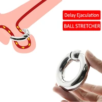 280g heavy weight ball stretcher scrotum pendant reduce glans sensitivity cock penis ring lock bdsm delay ejaculation sex toys