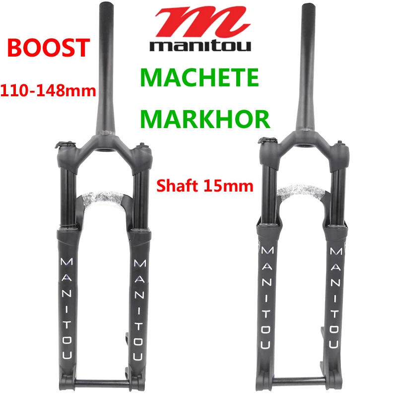 BOOST Bicycle Fork Manitou MACHETE/MARKHOR COMP/M30 New Mountain MTB Bike Fork 27.5 29er air Fork Front 29 15mm Shaft Cone 2022