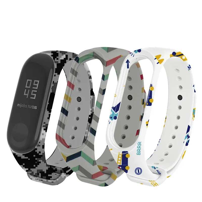 Смарт аксессуары mi band 3 4 сменный ремешок для Xiaomi Band спортивный силиконовый