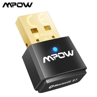 mpow bluetooth 5 1 usb adapter for pc bluetooth dongle transmitter receiver 2 in 1 supports win 78 110 linux for laptop pc