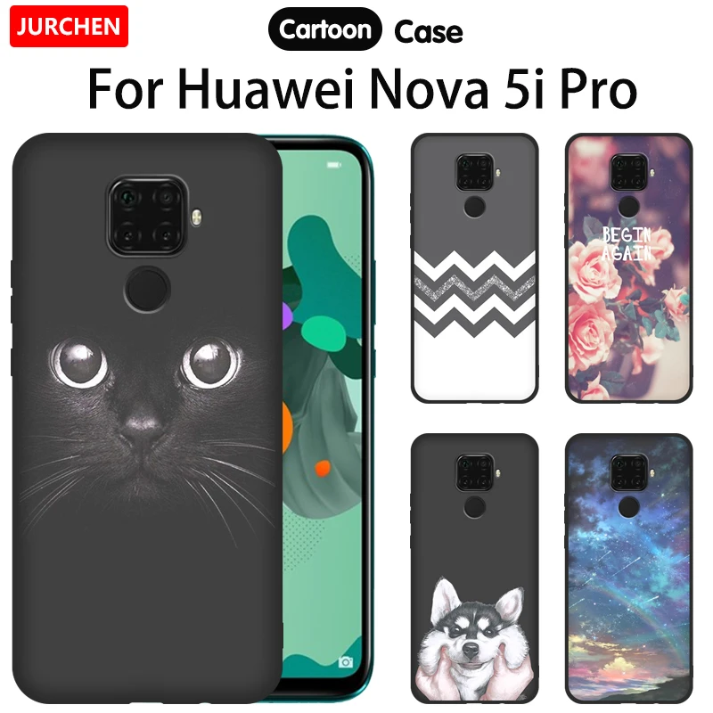 Модный мягкий силиконовый чехол для Huawei Nova 5i Pro, милый мультяшный Кот, собака, пользовательские фотографии, чехол для Huawei Nova5 i Nova5i Pro 5iPro