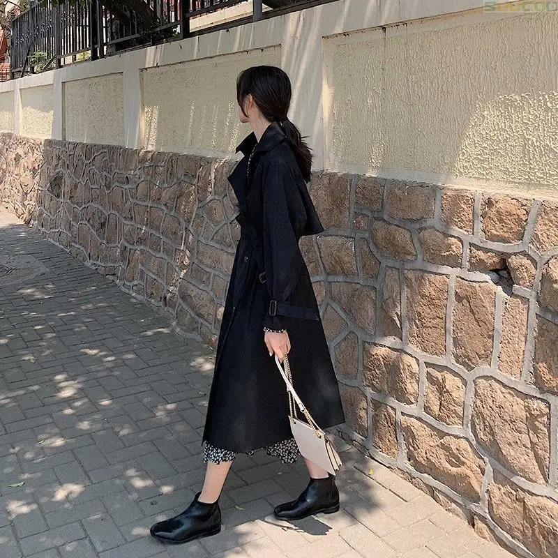 Длинное пальто для женщин черный Цвет Новый 2021 зима женский Макси куртки |