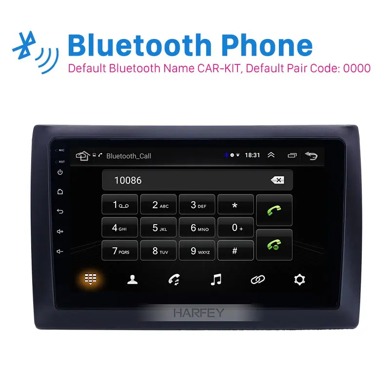 Harfey Android 8 1 HD сенсорный экран 9 ''Navi для 2010 Fiat Stilo GPS Автомагнитола поддержка OBD2