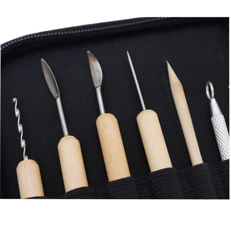 14 шт./пакет дерево + представительского класса со стальным Керамика набор