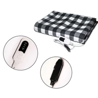 150x100cm car electric heating quilt 3 speed auto warming blanket with cigarette lighter 12v travel electric blanket for car