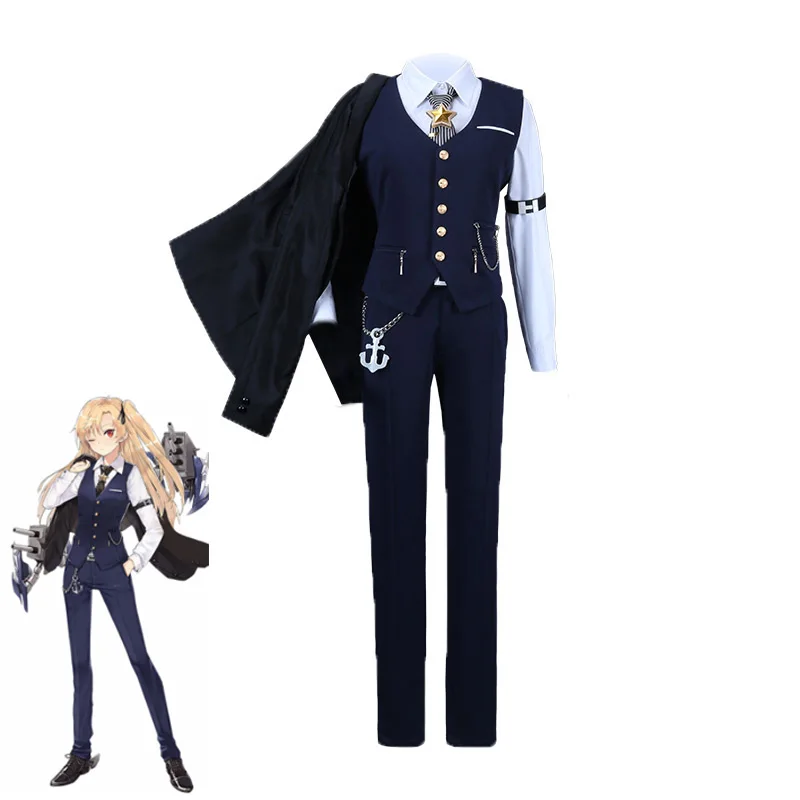 Маскарадный костюм для косплея Azur Лейн Кливленд унисекс взрослых Необычные