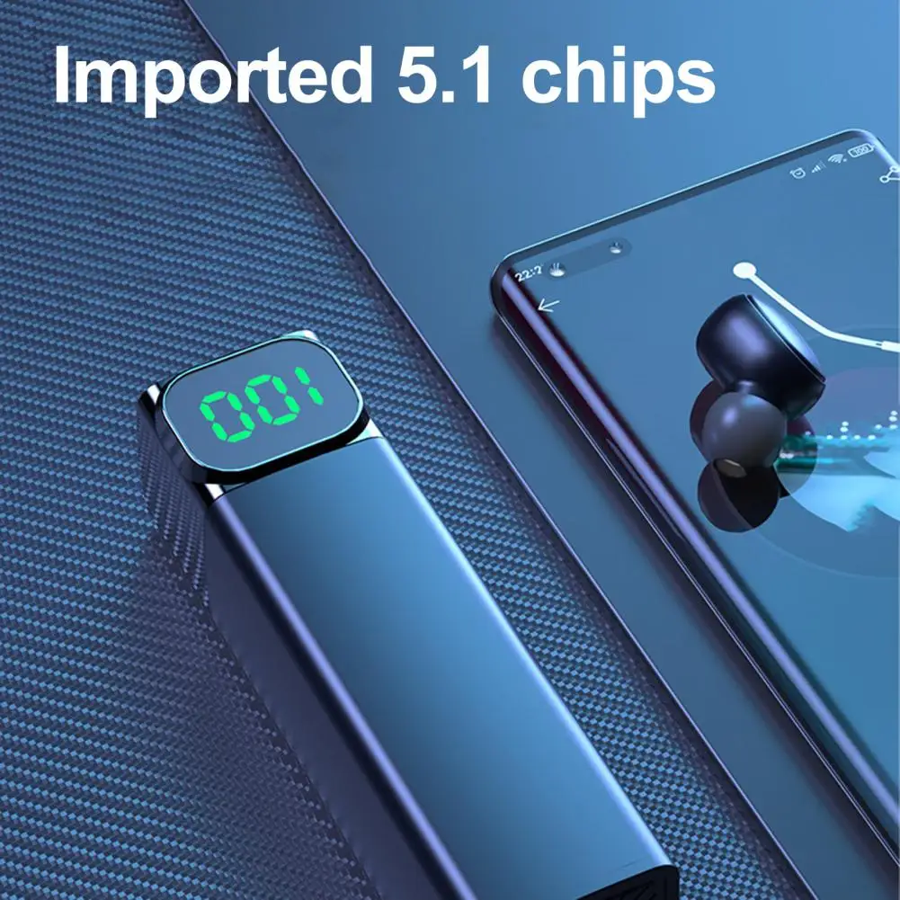 BQC-01 беспроводные наушники интеллектуальный цифровой дисплей IPX7 стерео