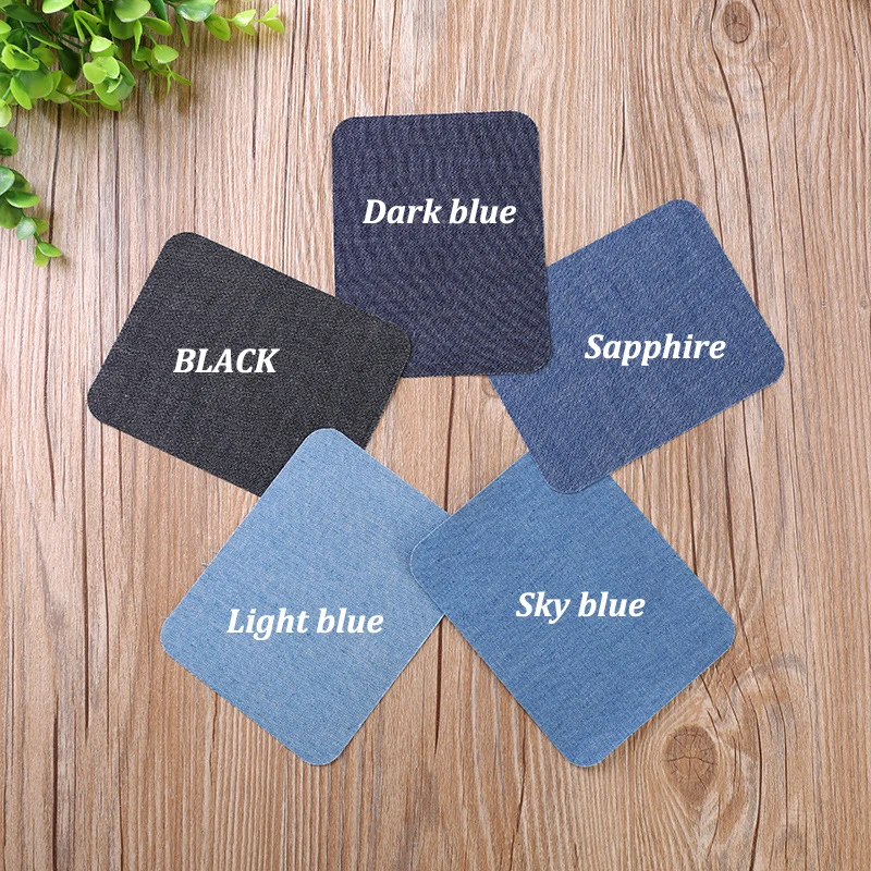 25 шт./компл. джинсовые заплатки для одежды аппликация на колено ремонта локтей и