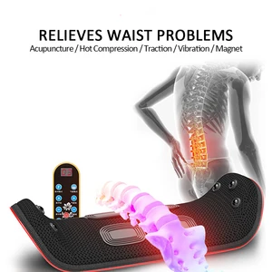 Electric Lumbar Traction Device Waist Back Massager Vibration Massage Lumbar Spine Support Waist Rel