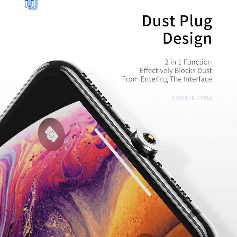 Магнитный кабель 1 м 2 4 А Micro USB Тип C быстрая зарядка для Samsung S8 S10 телефонный со