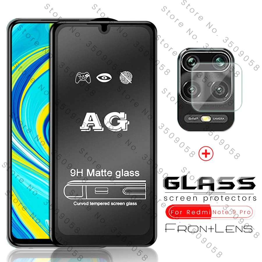 Защитное стекло 2 в 1 для xiaomi redmi матовое защитное 9 s экрана Note s9 9s чтения|Защитные