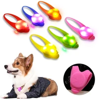 pet dog night led flashlight dog cat collar glowing pendant safety pet leads necklace luminous bright decoration collars for dog