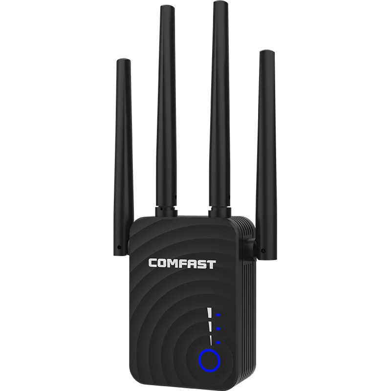

Comfast CF-WR754AC 1200Mbps Wireless Wifi Extender Repeater/Router/AP 2.4&5.8Ghz Dual Band 4 Antenna long Range Signal Amplifier