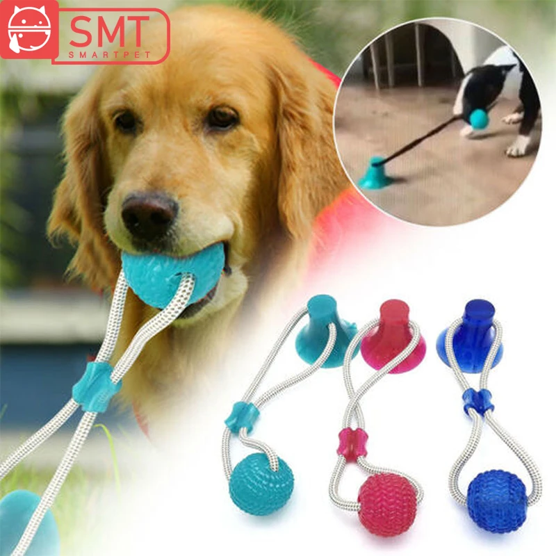 Умные игрушки для домашних животных резиновая жевательная игрушка на присоске