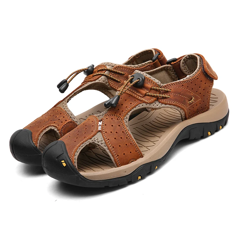 

s for sandal slippers genuine rubber 39 male para masculina luxury sandalias mens piel beach shoe samool men sandalhas comfort