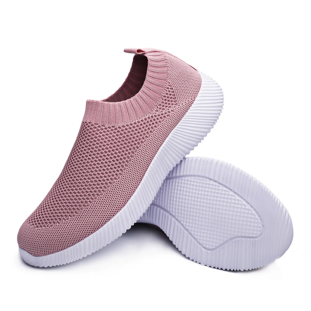Качественные сетчатые кроссовки Женская цветная Вулканизированная обувь Носки