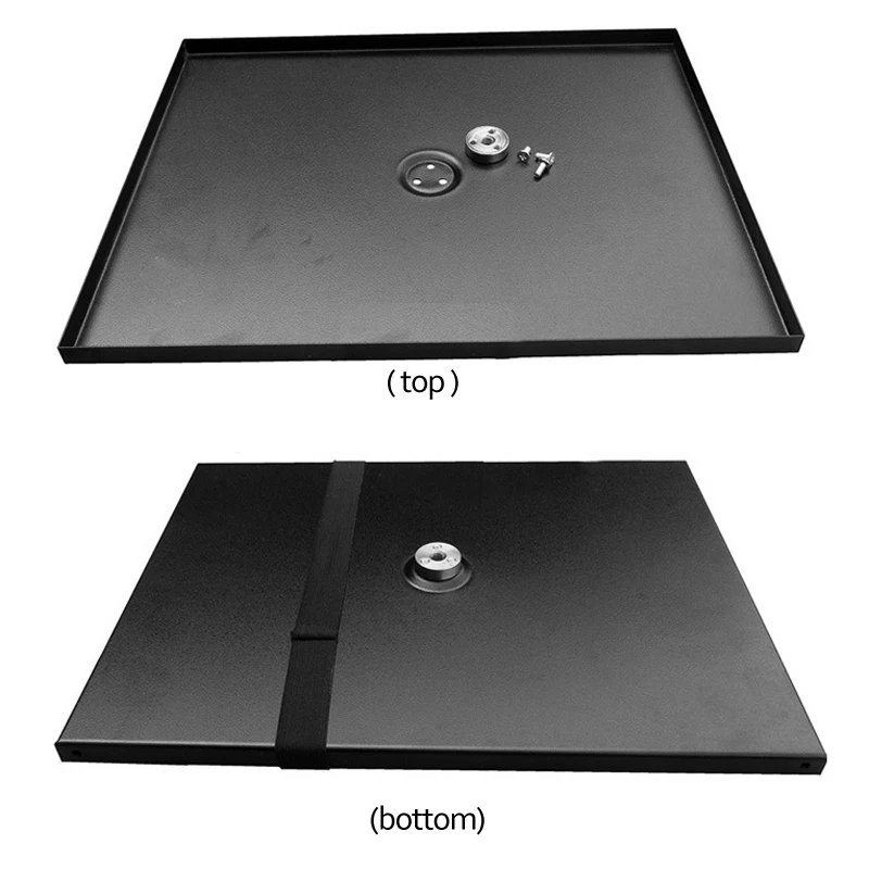 T3-B metal projector tray speaker tray 39x29cm with 1/4 inch screw 3/8 screw DIY accessory parts rectangular plate