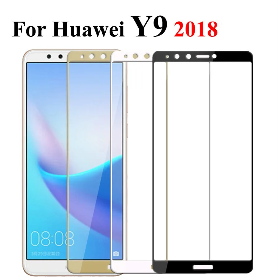 5D для Huawei y5 prime 2018 Защитное стекло y9 y6 y7 y3 защитное 9h|Защитные стёкла и плёнки