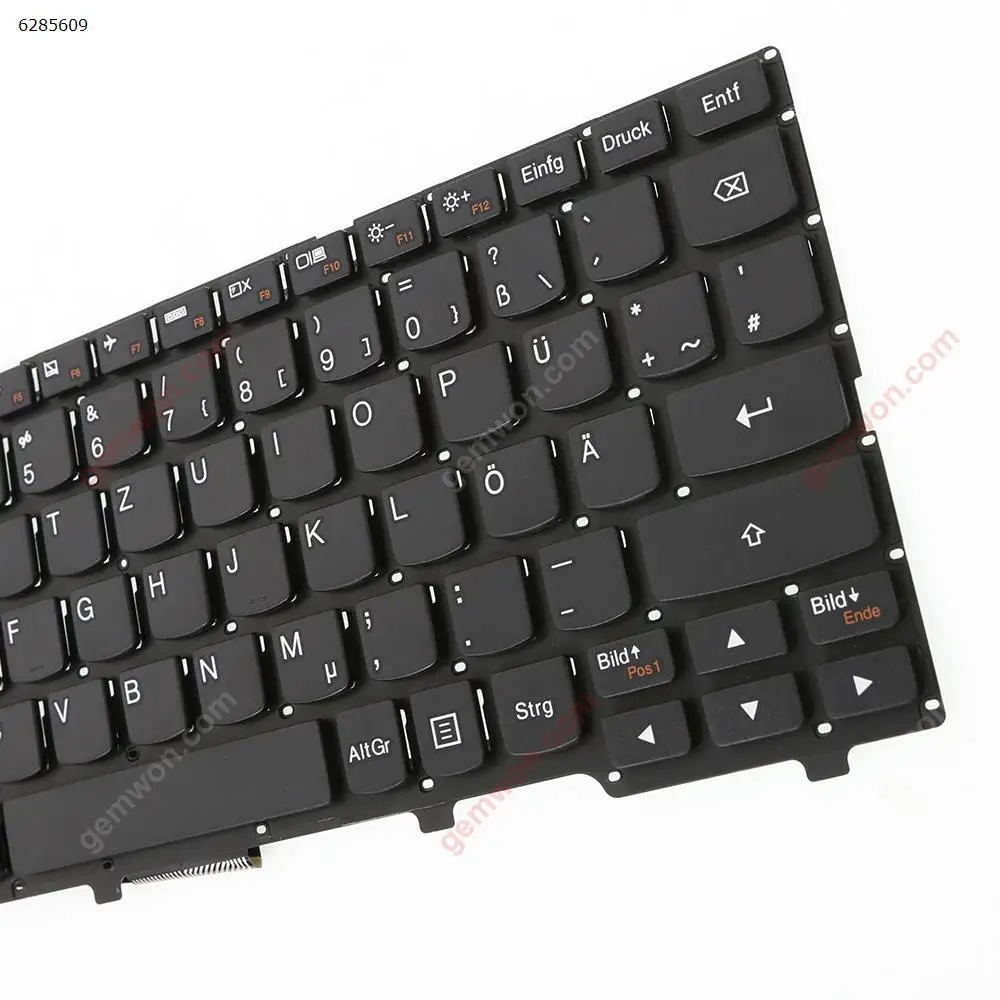 Новая немецкая сменная клавиатура QWERTZ для ноутбука Lenovo Ideapad 100S 11IBY черная без