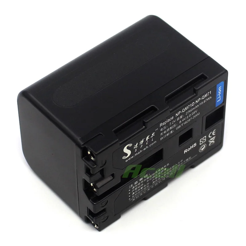 NP QM71D батарея для SONY CLM FHD5 V55 ЖК монитор с зажимом HVL LE1|Цифровые аккумуляторы| |