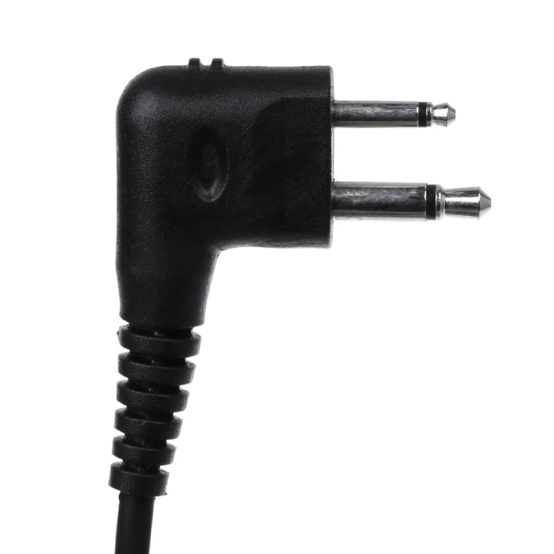 

180 Rotatable 2 Pin Walkie Talkie Headset Earpiece PTT Mic for Motorola GP300