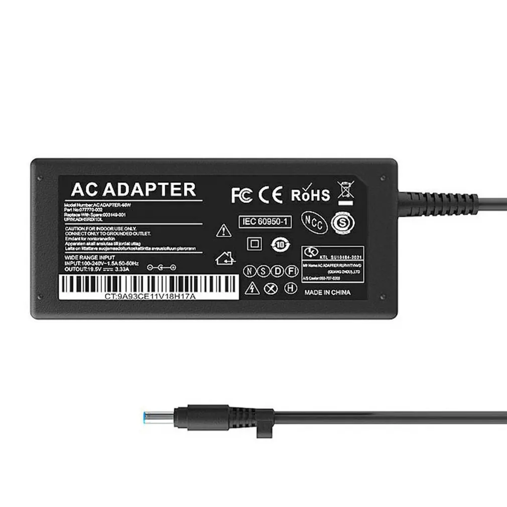 

New AC Adapter 65W 19.5V 3.AC Adapter 65W 19.5V 3.33A Fast Charger For Laptops Power Adapter Laptop Charger Durable High-quality
