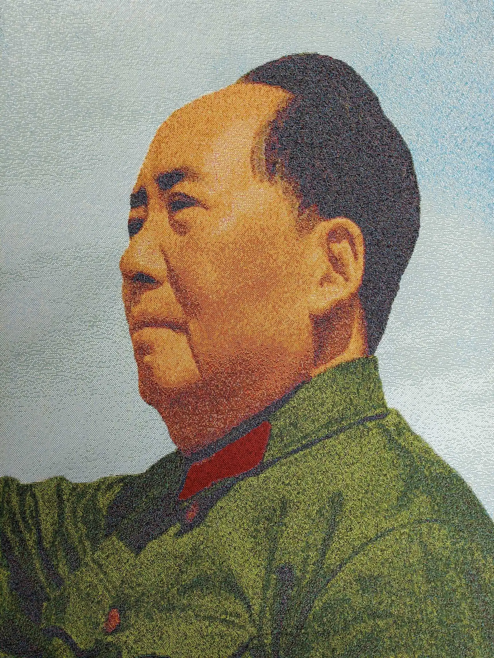 36 &quotКитайская вышитая ткань Шелковая Красная защита нарукавник Мао Цзэдун