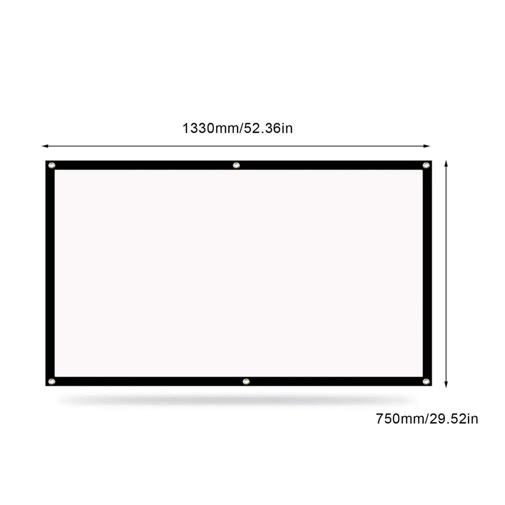 

Led Projector Screen Portable 16:9 Polyester Outdoor Movie Screen For Travel Home Theater DLP Projektor