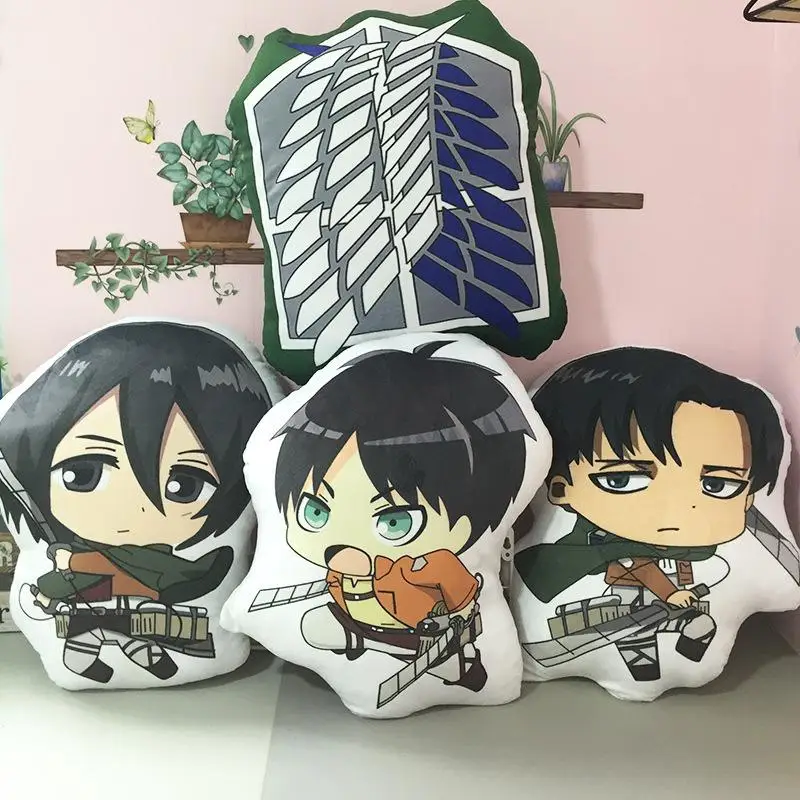 Атака на Титанов Аниме Манга периферийная диванная Подушка Леви Эрен Микаса цзюю