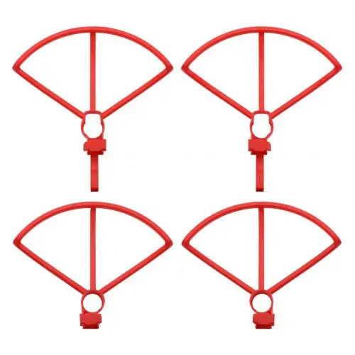Red 4pcs 4 шт. пропеллер лезвие защитный чехол кольцо комплектующие для Дронов для Hubsan Zino H117S Дрон аксессуары - Цвет: Red 4pcs