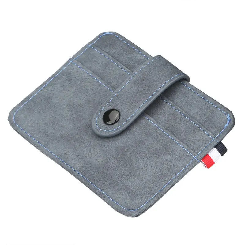 

Slim Credit Card Holder Pocket Minimalist Coin Purse Leather Card Package Wallet