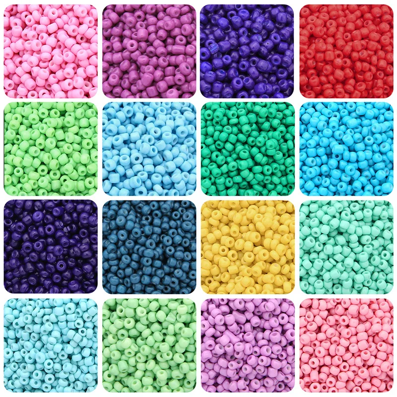 

1000Pcs/Bag 3MM Charm Czech Color Glass Seed Beads Round Small Spacer Bead For DIY Handmade Jewel Making Needlework Accessories