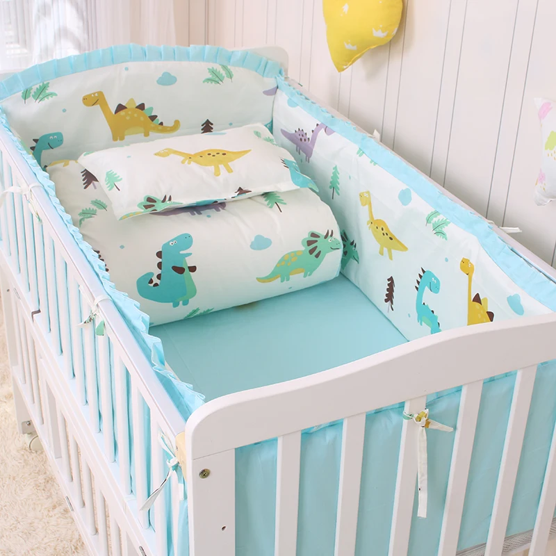 Cotton Baby Bedding Set Baby Crib bumper Include Pillowcase Bumpers Crib Sheet Duvet Cover Baby Bumper Set