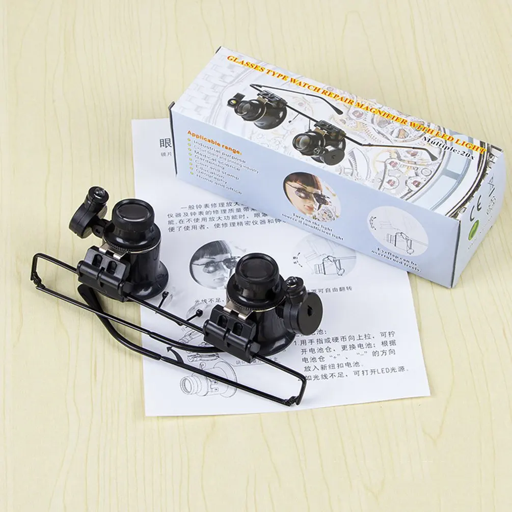 Лупа с увеличительным стеклом для ремонта часов 1 шт.|Лупы| |