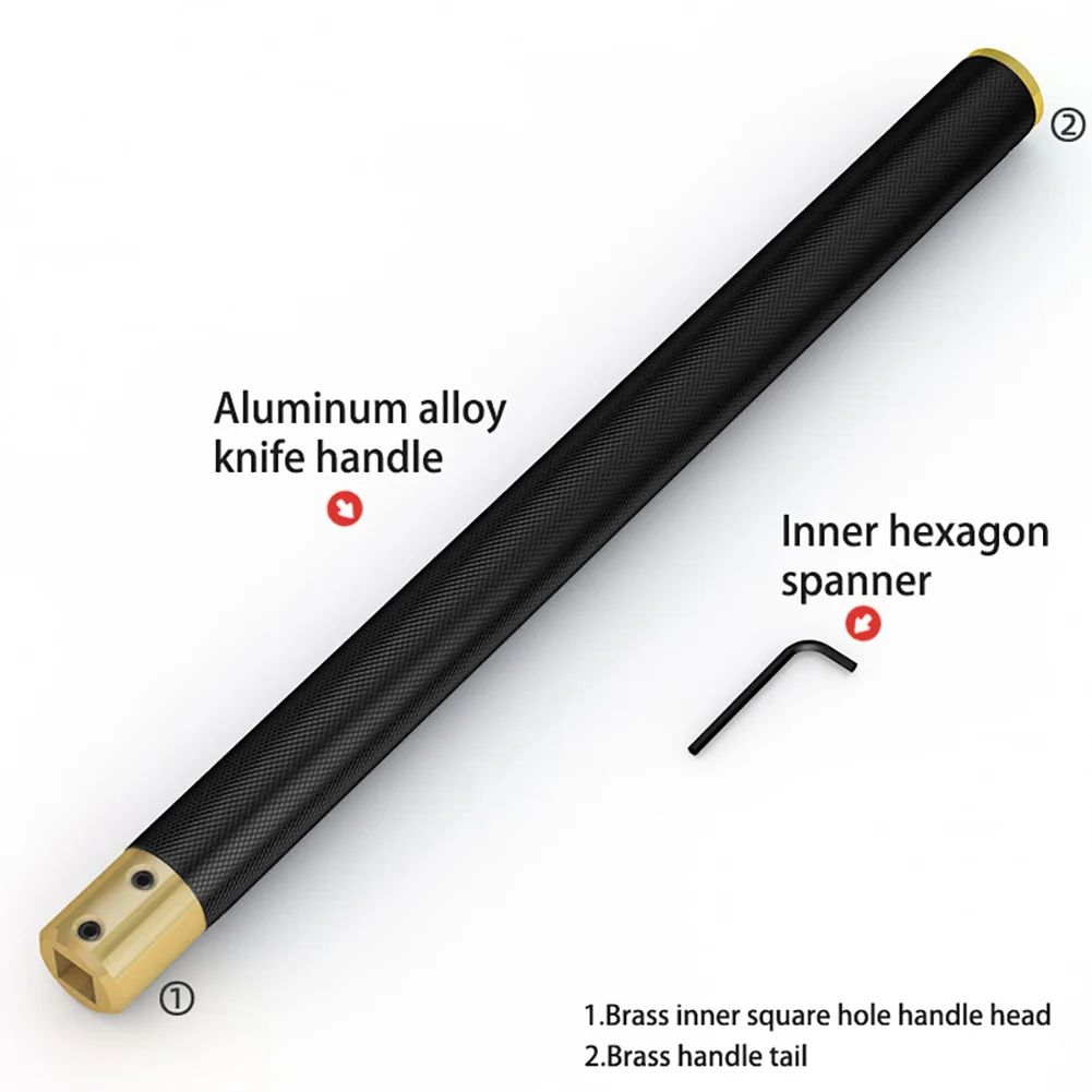 Хвостовик сменный ручной алюминиевый сплав накатка токарный инструмент ручка