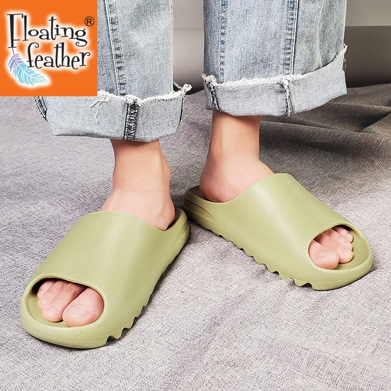 Шлепанцы Мужские дышащие пляжные сандалии без застежки с открытым носком