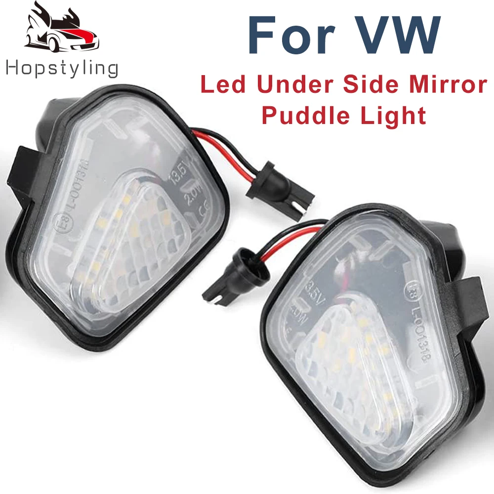 

2Pcs LED Puddle Light Under Side Mirror Light No Error For Volkswagen VW Passat B7 EOS CC Scirocco MK3 Jetta MK6 Welcome Lamp