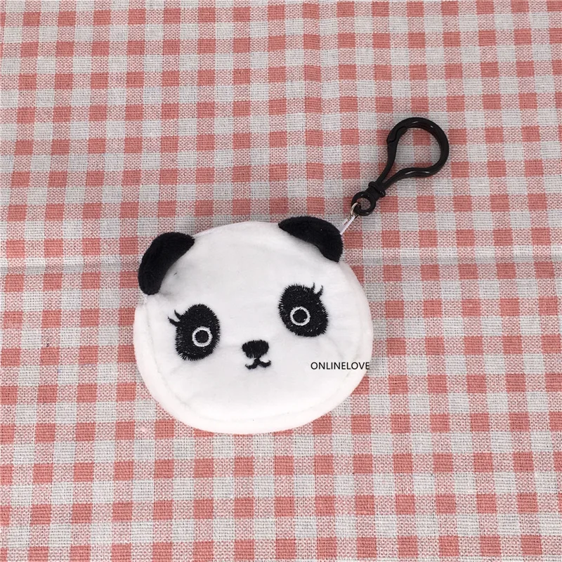 Милый 2 цвета-новый плюшевый Кошелек для монет с маленькой пандой мини кошелек