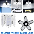 80 Вт 100 Вт светодиодный лампы E27 Гараж склад потолочный светильник AC85-265V складной гараж светильник регулируемый лопасти вентилятора Точечный светильник светодиодный светильник