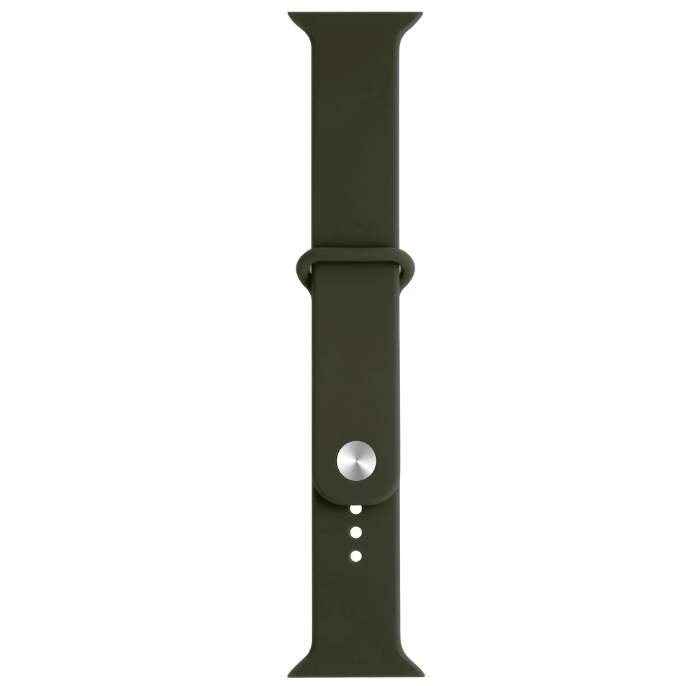 green Ремешок для iwatch серии 4 40 мм 44 мм для Apple Watch серии 4 3 38 мм 42 мм мягкий силиконовый дышащий сменный спортивный ремешок - Цвет: green