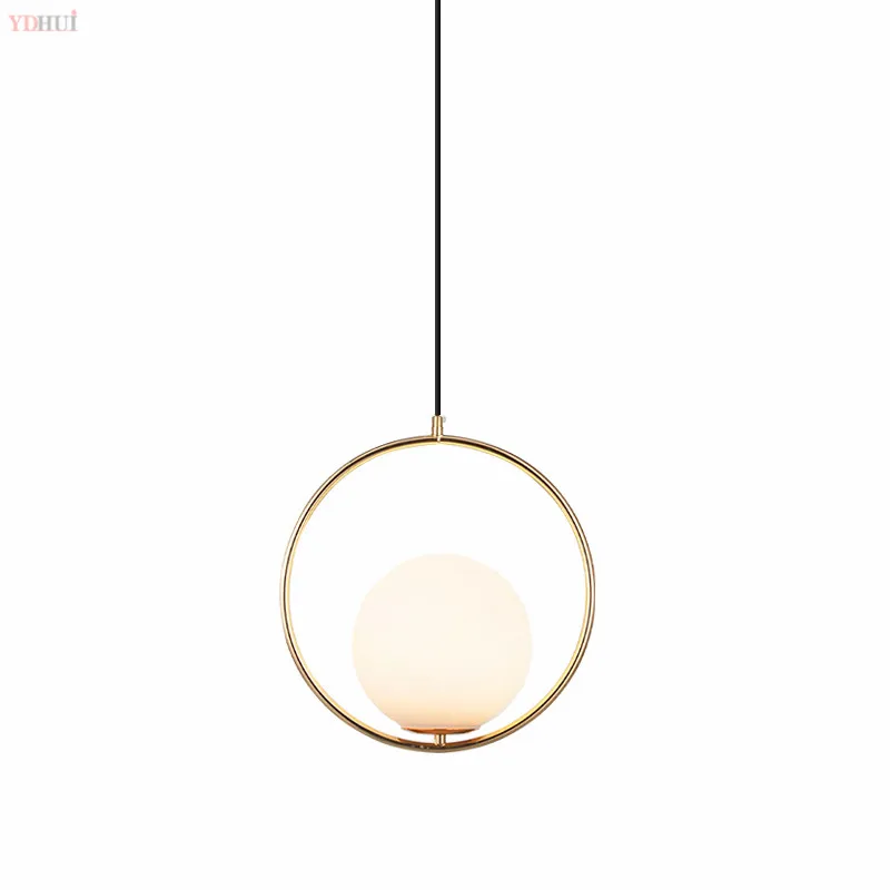 

Modern style living room bedroom minimalist restaurant pendant light Nordic clothing decoration glass ball pendant lamp