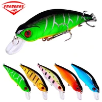 pro beros 12g9 5cm fishing lures floating wobblers artificial hard minnow diving 0 8 1 5m for bass pike carp fishing goods
