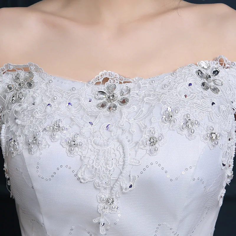 LAMYA бальное платье свадебное для свадьбы размера плюс Vestidos De Novia жемчуг кристалл