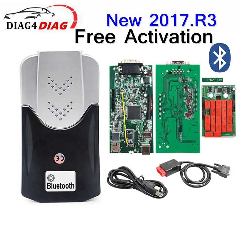 Автомобильный диагностический инструмент V3.0 DS150 TCS Multidiag Pro + Bluetooth USB 2017 R1/2017 R3 без