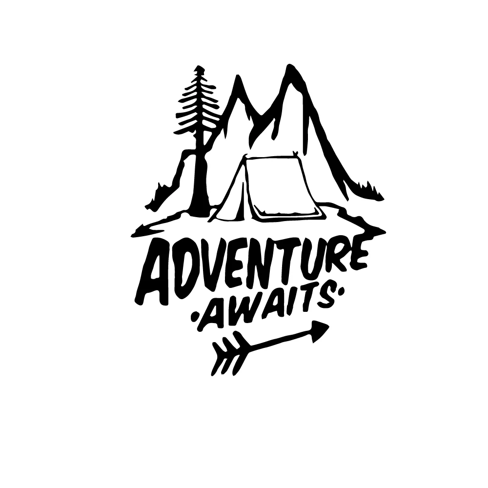 Арт дизайн Приключения автомобиля Стикеры украшения для боковое зеркало заднего